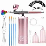Airbrush for Nails Cordless Airbrush Kit Compressor 2Levels 36 Psi Pressure Rechargeable Air Brush Machine for Nail Art