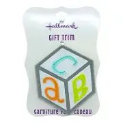 Hallmark Gift Trim ABC Baby Block Felt with Ribbon Hanger