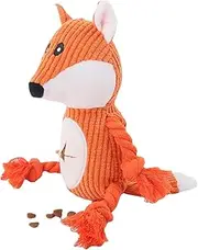 Fox Dog Toys,Cat Dog Plushie Plush Toy Supplies | Soft Squeaky Dog Toys Dog Companion Puppy Accessories, Pet Training and Entertaining for Puppies Buniq