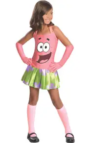 Patrick Star Girls Fancy Dress Costume