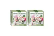 2PK Craft Maker Polymer Clay Home Decor Coaster Vase Art Craft Pottery Hobby Kit