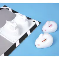 在飛比找蝦皮購物優惠-★花花小舖★ 台灣現貨 兔子造型 矽膠模具 手工皂模具 擴香