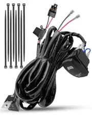 LED Light Bar Wiring Harness Kit Compatible with Polaris RZR Light Bar（1 Lead）