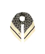 Valentino All-Over Printed Scarf One size CREMA NERO
