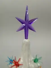 Large Purple Pentagram Star Topper for Ceramic Christmas Tree Lights Bulbs