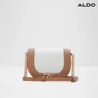 在飛比找momo購物網優惠-【ALDO】SADDLEBAE-經典半圓馬鞍斜背包(混色白)