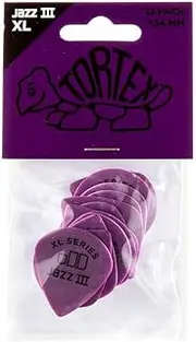 Dunlop Tortex Jazz III Plectrums XL 1.14 mm