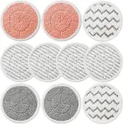 10 Pack Upgraded S7001 Pads Replacement Steam Mop Pads for Shark S7001,S7201,S7000,S7000AMZ,S7001TGT Series Steam Mop Pads,Steam & Scrub All-in-One Scrubbing Mop Pads, Compare Part Model #: XKITP7000