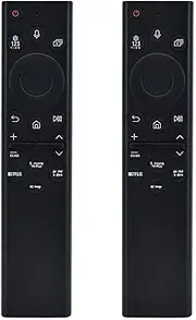 2Pack BN59-01385B Voice Replacement Remote for Samsung Smart TV QA75QN95BAW QA75QN95BAWXXY QA85Q60BA QA85Q60BAW QA85Q60BAWXXY QA85Q70BA QA85Q70BAW QE85QN800B QE85QN800BTXXU QE85QN85BA QE85QN85BATXXU