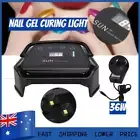 36W Rechargeable UV LED Nail Lamp Nail Gel Polish Dryer Art Curing Light AU Plug