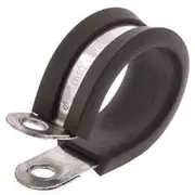 Jaylec Pkt 10 P Clip 27Mm Stainless Steel With Rubber Insert Reinforced Mounting Jaylec - SP4127