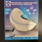 Sealy Kids Sleep Machine - Projector + Sound Machine w/ Bluetooth Speaker SEALED