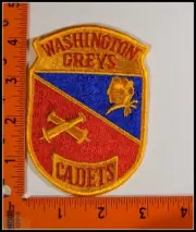 Military Patches US Army Washington Grays Cadet New Old Stock #T1841