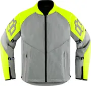 Icon Mesh AF, textile jacket , color: Neon-Yellow/Light Grey , size: S