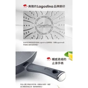 Lagostina樂鍋史蒂娜 LAVINIA大理石系列28CM不沾平底鍋(適用電磁爐)