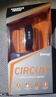 Sharper Image Circuit SIT50 Bluetooth Wireless Activity Tracker Black