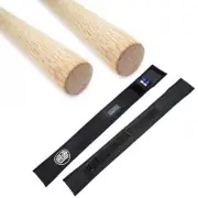 Pair 2 Escrima Kali Arnis Fighting Martial Arts Stick White Oak 26" with Case