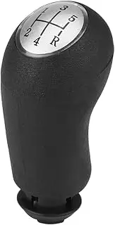 Qiilu Manual Shifter Knob, 5 Speed Gear Shift Knob Gear Shifting Stick Handle for Renault Clio III Megane II Scenic II
