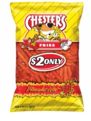 New Cheetos Chester’s Flamin Hot Crunchy Corn Cheese Fries 4 1/4oz