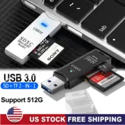 USB3.0 SD Card Reader for PC Micro SD Card to USB Adapter for Camera MemoryC USA