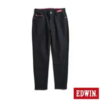 在飛比找momo購物網優惠-【EDWIN】女裝 東京紅360°迦績彈力機能錐形牛仔褲(黑