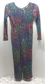 NWT Art Class Girls Romper 6/6X Multicolored Long Sleeve Crepe