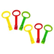 6pcs Baby Toddler Walking Rings Assistant Pull Up Rings Safety Standing Walking