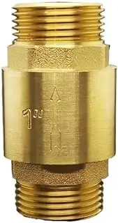 BSP Male to Male Thread Brass Vertical One Way Non Return Check Valve for Backflow Prevention(1")