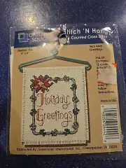 Unopened Christmas Ornament Cross Stitch Kit