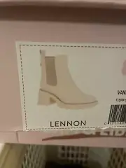 Sam & Libby Women's Lennon Heeled Chelsea Boot - Vanilla Bean Size 8