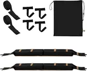 Roof Rack Pads – Soft Roof Rack Pad | Kayak Surfboard Canoe Snowboard | 118x12cm 600D Oxford Anti-Slip EPE Pearl Cotton, Tie Down Straps, Storage Bag, Car Truck Luggage Carrier for Road Trips