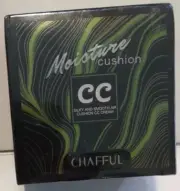 Chafful Moisture Cushion CC Cream Concealer Setting Foundation Ivory 02 - READ