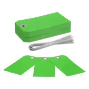 100Pcs Hang Tags,Tags with Wire String for Making Item Tags, Green