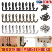 10/20/30 Hanging Metal Single Hook Clothes Hat Coat Robe Wall Door Hangers Hooks