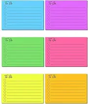 MAIHUO 300 Sheets to Do Post It Notes,to Do List Sticky Note,6 Color Notepad,Post It Note Tags