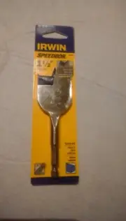 Irwin 1 1/2" Speedbor Blue-Groove 1/4" Shank wood #87924