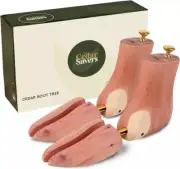 Boot Tree for Men - Natural Aromatic Cedar Wood Boot Tree Grown in USA, for Boot