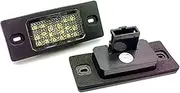 DEMULAX 12V LIGHT Number Plate Lamp, for VW, for Touareg, for Tiguan, Golf5, for Passat, B5, for Bora, Saloon/Variant White License Plate Light Assembly Car Number Plate Light