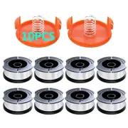 10 Pack AF-100 Replacement Spool Line for Black+Decker - 0.065" Weed Eater St...