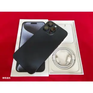 聯翔通訊 原廠電池100% iPhone 15 Pro Max 藍色 256G 台灣保固2024/12/11 原廠盒裝
