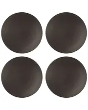 Lenox LX Collective Set of 4 Black Dinner Plates