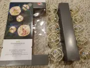 10 threshold string lights outdoor indoor macrame globe Prism color new in box
