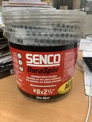 Senco Duraspin 08R250W #8 x 2 1/2" Exterior Collated Deck Screws (800 per Box)