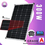 12V 300W Solar Panel Mono Fixed Caravan Camping Power Battery Charging USB