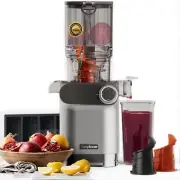 Anybear Cold Press Juicer, 200W Masticating Slow Juicer 4.3" Large Feed Chute...