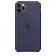 Apple 原廠 iPhone 11 Pro Max Silicone Case 矽膠保護殼-午夜藍色(台灣公司貨)