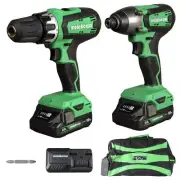 18V MultiVolt Hammer Drill and Impact Driver Combo Kit | Cordless | 2-2.0Ah L...