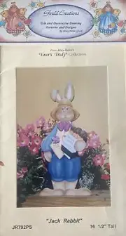 Vintage Tole Pattern Packet: Jack Rabbit by Mary Helen Gould