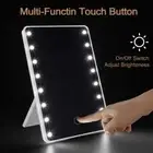 Make-up Mirror LED Plastic Multicolor Modern Illuminated Free Stand Medium