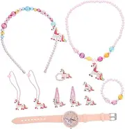 [AOKWAWALIY] 1 Set Watch Set Necklace Watch Girl Watch Bracelets for Unicorns Hair Accessories for Unicorns Necklace for Hair Accessories for Pink